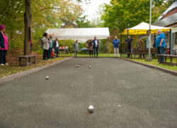 Premiere: Kleines Boule-Turnier nach dem offiziellen Teil der Feierlichkeiten