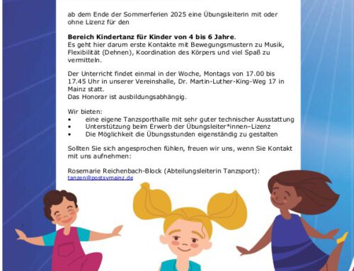 Übungsleiter/in Kindertanzen gesucht